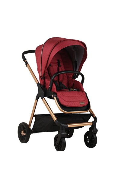 Visoli 3 in 1 baby stroller, all in one, Bordeaux