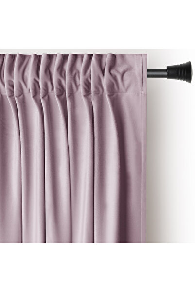 Amelia Home Velvet curtain with multifunctional drapery, Velvet, 140 x 245 cm, Pink, 1 pc