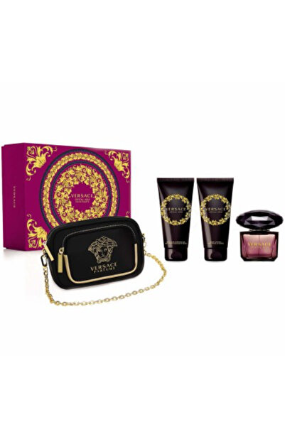 Versace Crystal Noir Eau de Parfum 90ml + Λοσιόν Σώματος 100ml + Αφρόλουτρο 100ml + Τσαντάκι Καλλυντικών