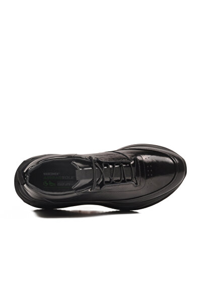 MARCOMEN Black Patent Leather Genuine Leather Anatomical Men's Sneaker 152-22053 m