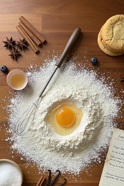 EA Home Concept MorWood Akasya Saplı Mini Artisan Çırpıcı 22 cm Ceviz