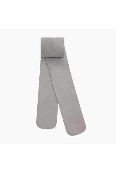 Juniors Solid Tights with Elasticated Waistband - Set of 2