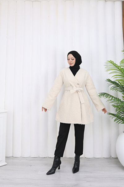 sorisso Buttoned Felt Cardigan