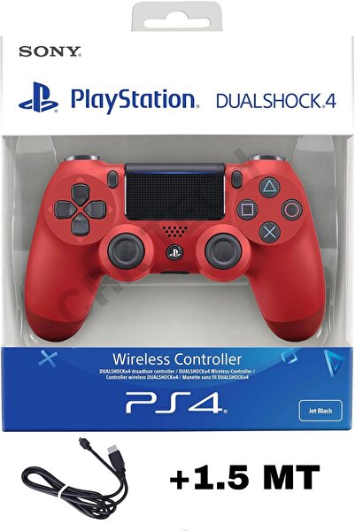 CRK TECH Playstation DualShock 4 Uyumlu V2 Yenilenmiş Ps4 Oyun Kolu Pc + Ps4 ( 1.5MT ŞARJ KABLOSU)