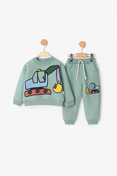 baby flamindo Excavator Printed 3 Thread Men's Suit