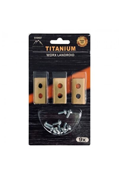 Everest Worx Robot Lawn Mower Blades Titanium 36.2 mm (9 pcs)