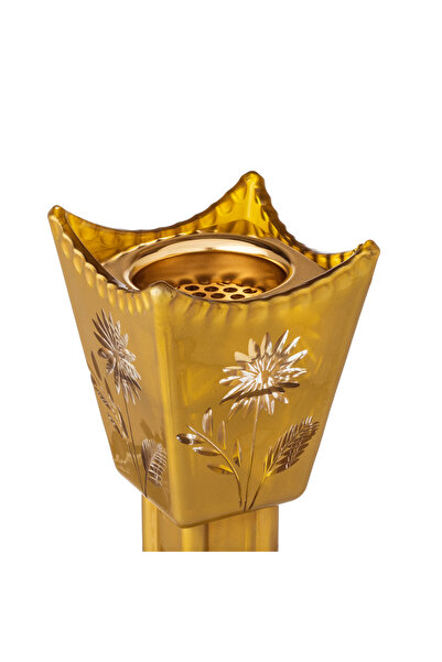 Byblos A luxurious crystal incense burner with a royal design – high base and sparkling embellishments