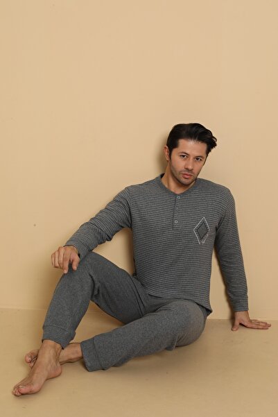 Wordex Flk 7008 Interlock Winter Plaid Pajama Men's Pajama Set