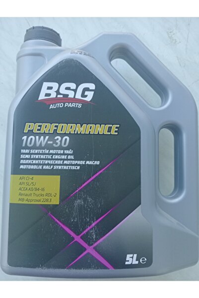 BSG 10W30 5 LİTRE SL/CH-4 YARI SENTETİK MOTOR YAĞI PARÇA NO: 99-998-093