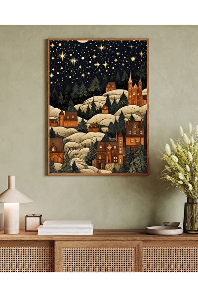 woodhomeworks Tek Parça Salon Ofis Dekor Tablo Vrynt