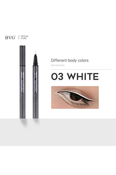 BGV Liquid eyeliner, Waterproof Eyeliner, 03# White, 0.8 ml