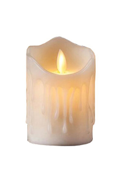 zola Lumânare decorativă cu LED, buton ON/OFF, model cu flacără, 7x5 cm