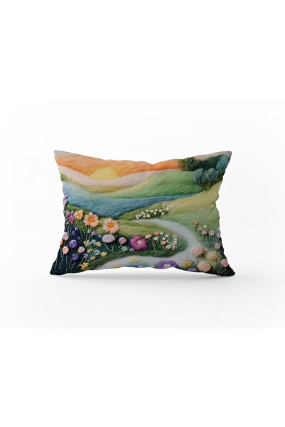 Filamente Husă pentru pernă cu imprimare digitală pe două fețe, aspect de luc...