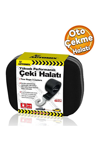 Genel Markalar Automıx Çeki Halatı Çantalı Lüks Tip / 3 Metre / 3 Ton