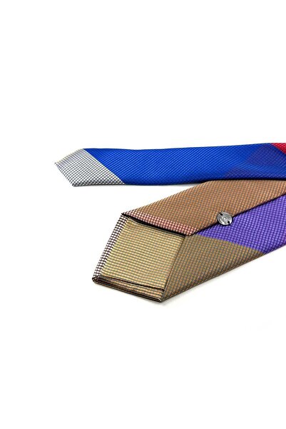 Kravatkolik Dot Pattern Multi-Colored Patchwork Tie Kk13246