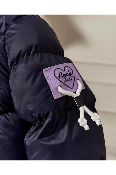 Benittokids Baby Girl Hooded Zippered Puffer Coat 51351