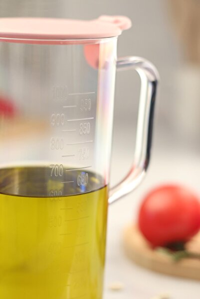 Mustran Acrylic Scale Transparent 1 LT Oil & Oil Pot & Measuring Cup (Not Glass)