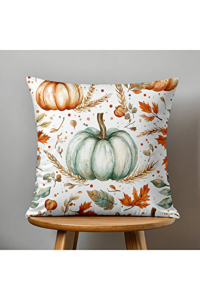 Filamente Double-Sided Digital Printing Throw Pillow Cover Autumn / Pumpkin Pattern