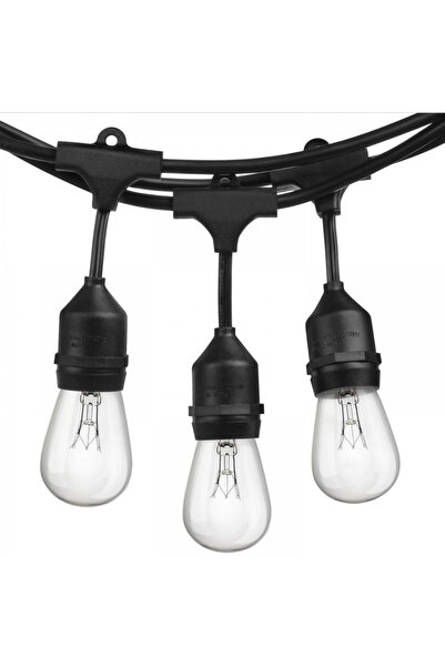 zola Lighting garland, 15 bulbs, total length 15 m, 220-240V, 50/60Hz, warm white light, IP44