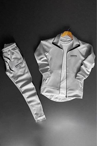 ByFourMan Men's Ambi̇ti̇ons Ba Printed Scuba Tracksuit Set with Ermuarli Pockets