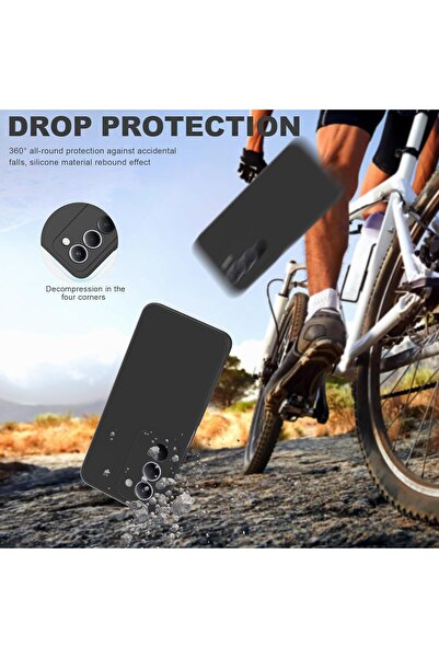 m.tk moveteck Xiaomi Redmi 15 Case Camera Protected Colorful Soft Matte Silicone + 9H Screen Protector Glass Set 2in1