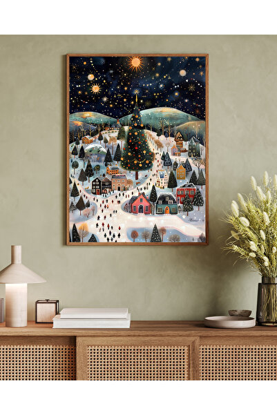 woodhomeworks Tek Parça Salon Ofis Dekor Tablo Vrynt