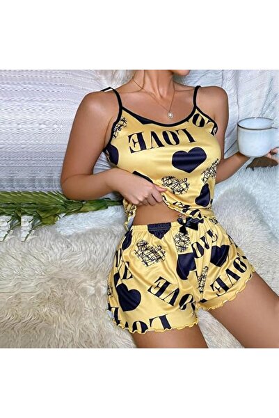 Margoun Sexy Women's Pajama Set - Two Piece Cami Top & Loose Shorts (T923)