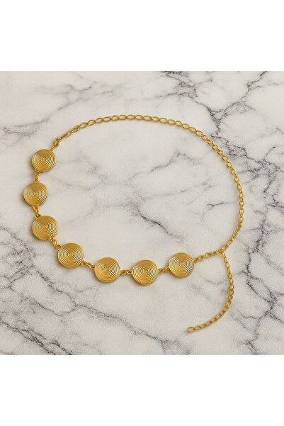 LUFES Women's Gold Round Body & Waist & Dress & Pants Chain Belt