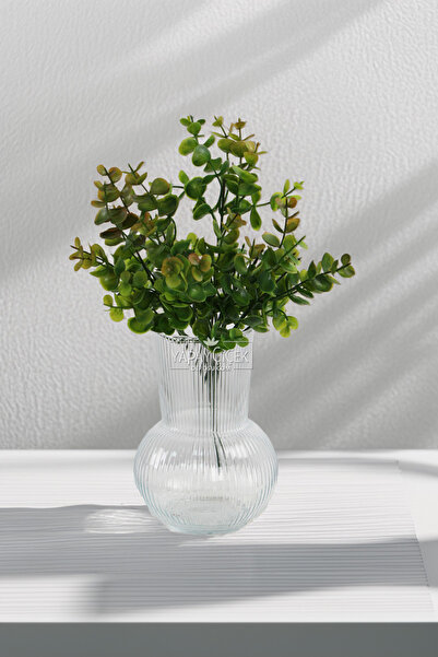 Yapay Çiçek Deposu Τεχνητό φυτό ευκαλύπτου 38 εκ. Πράσινο - Καφέ