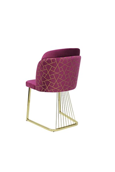 ARTA DOOR ILONA Chairs Burgundy, Gold Leg - Modern, HoReCa, Kitchen, Living Room, Office, Bedrooms, Hallways