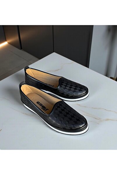 Esem kadın siyah-taba ortapedik taban anne ayakkabısı babet