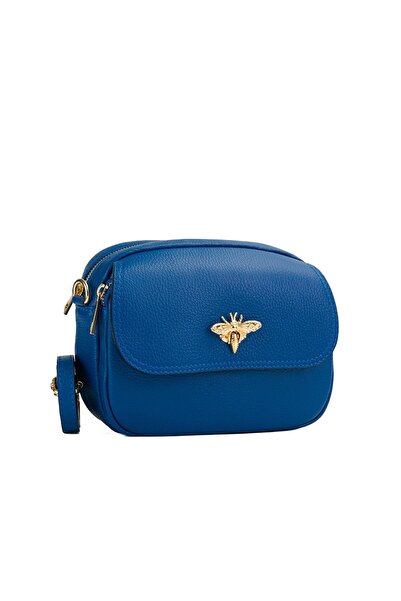 Posete Fagaras Poseta Piele Sean - Albastru, Geanta Casual din Piele Naturala...