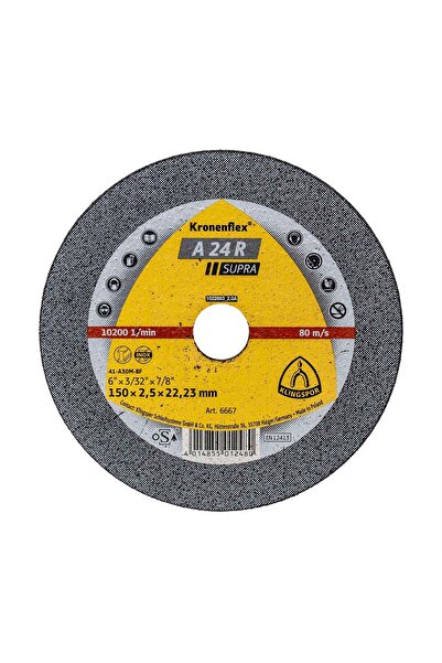 KLİNGSPOR A24R Supra cutting disc, 150x2.5x22.23mm / EXT 6667