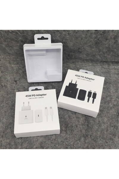 Flippy Φορτιστής Flippy Super Fast Charge, Προσαρμογέας 45W, 5A, PD 3.0, Καλώδιο 1m, USB Type-C, Λευκό