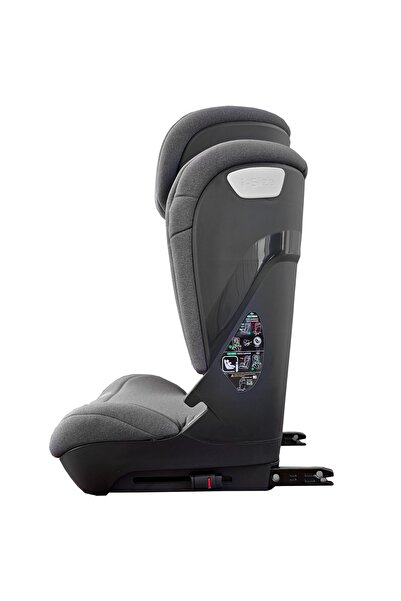 APPEKIDS Cărucior auto Scaun Appekids, I-SIZE, 100 -150 cm, Q-Fix - Gri