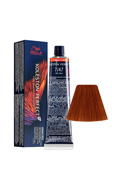 Wella Professionals Koleston Perfect Me+, Vopsea de păr permanentă, 7/47 Blon...
