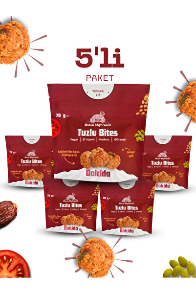 Dolc'ida 5'li Tuzlu Bites Paketi ( Glütensiz - Vegan )