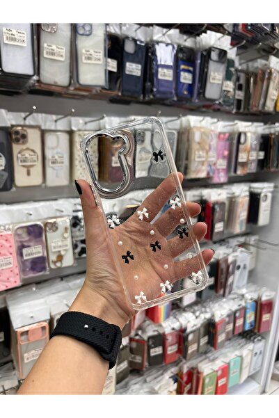 TECNOTREND Vivo Y18 Uyumlu Kılıf Airbag Tasarımlı Simli Şeffaf Kutup Kapak