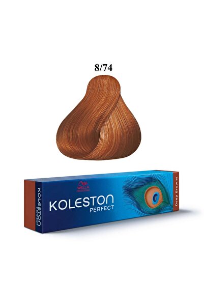 Wella Professionals Koleston Perfect Permanent Hair Dye 8/74 Light Blond Chestnut Red 60 ml
