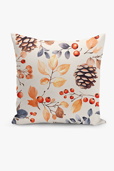Filamente Double-Sided Digital Printing Throw Pillow Cover Autumn / Leaf Pattern