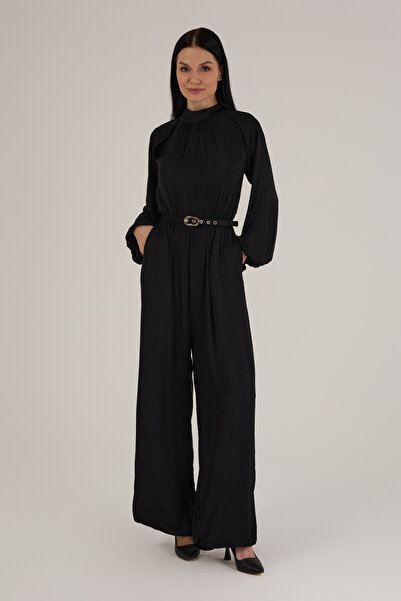 Jupe Kadın Belden Kemerli Sindirella Tulum 6078