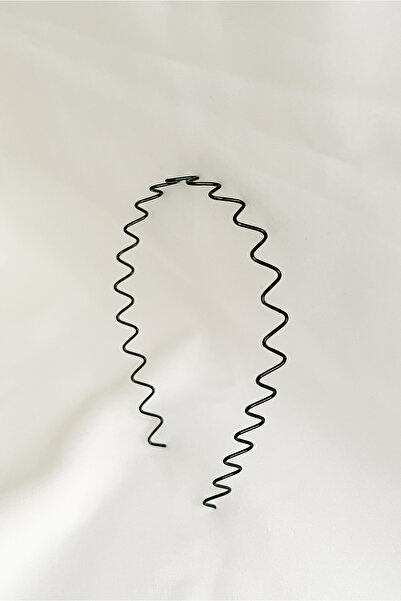 Happyline Siyah Metal Taç Erkek Kadın Sporcu Saç Tacı saç bandı Zigzag taç ya...