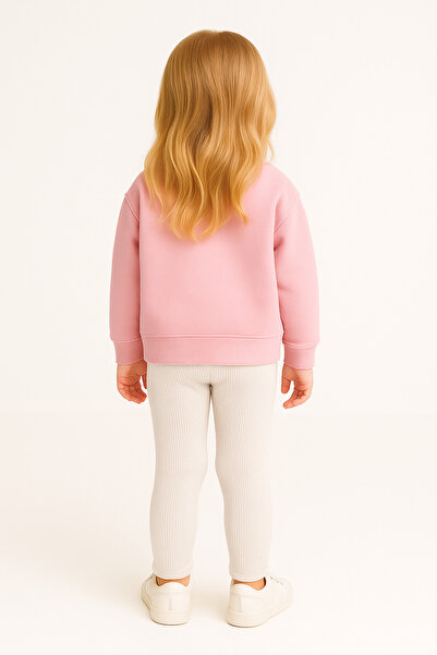 Motebarn Wear Girls' Bow Corded Fabric Tights