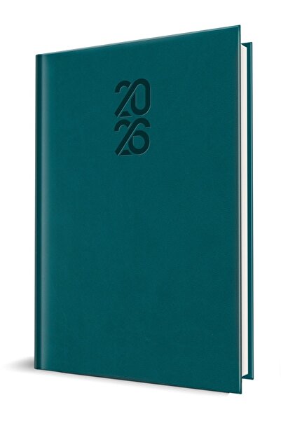 Herlitz Agenda datata 2026, A5, 352 pagini, Tucson, culoare albastru petrol