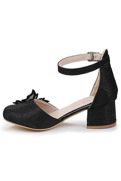 Kiko Kids Zete Sand Glitter Girls' 4 cm Heeled Evening Dress Shoes