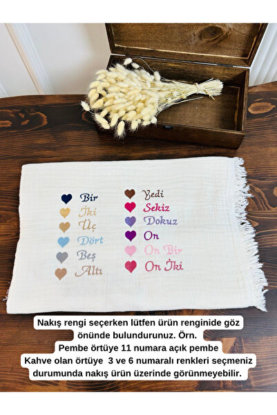 KARSU TASARIM İsimli Nakışlı Örgü Desen Bebek Pikesi %100 Pamuk Bebek Battaniyesi 90x120