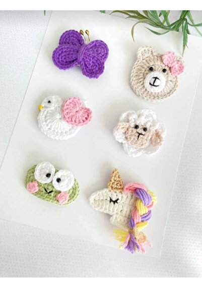 Hand Mother's Since 2024 Yenidoğan Bebek Tokası El Emeği Karma 6'lı Klips Saç...