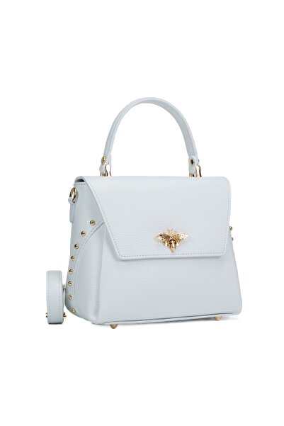 Posete Fagaras Poseta Piele Karin - Alb, Geanta Casual din Piele Naturala, Ge...