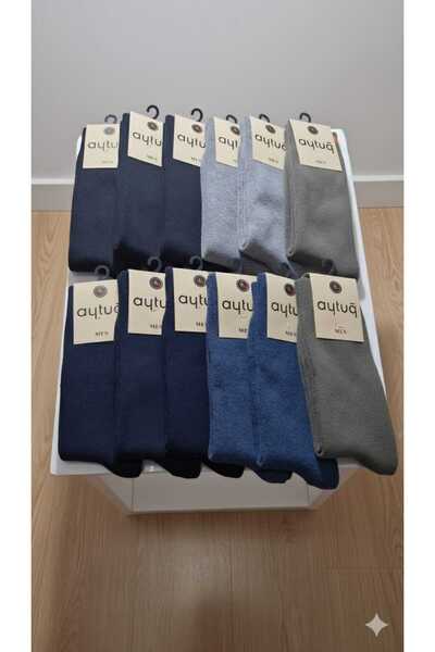 Aytuğ PAMUK ERKEK SOKET ÇORABI KIŞLIK ASORTİ 41-45 NUMARA 12'Lİ KUTU
