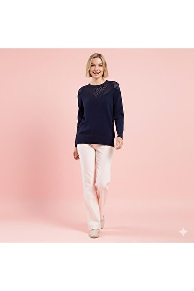 Lal Triko Sequin Knitted Blouse 11057